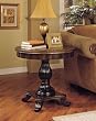 Masterpiece Round Scalloped Apron Focal Table By Powell Furniture