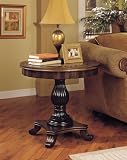 Masterpiece Round Scalloped Apron Focal Table By Powell Furniture