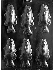 Buy BASS FISH BARS Nautical Candy Mold Chocolate by CybrTrayd