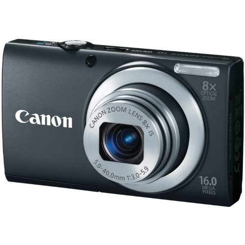 Canon PowerShot A4000IS 16.0 MP Digital Camera with 8x Optical Image Stabilized Zoom 28mm Wide-Angle Lens with 720p HD Video Recording and 3.0-Inch LCD (Black)