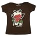 Rattle Me Organic Lapover Tee Forever Brown, 18 to 24 Months