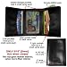 Leather Hybrid Trifold Wallet in Tuxedo Black