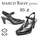 MARCO TOZZI premio, Glattleder Sling-Pumps, antishokk Absatz, Echtleder, schwarz