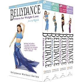 Bellydance Fitness for Weight Loss featuring Rania (Cardio Shimmy/Bellydance Boogie/Hip Drop Hip Hop/Pure Sweat) [VHS]