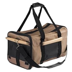 Casual Canine Polyester Duffle Bag Pet Carrier, Tan