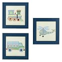 Tiddliwinks Transportation 3-pc. Wall Art Set