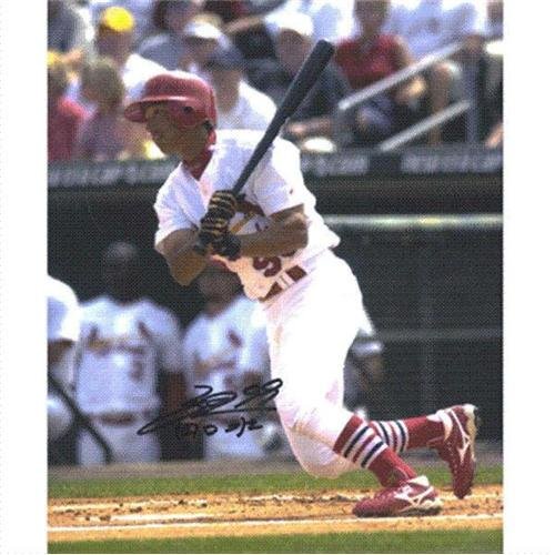 So Taguchi Autographed St. Louis Cardinals (White Jersey) 8x10 Photo