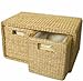 WICKER SEAGRASS DRAWER SET STORAGE BEDROOM KITCHEN