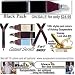 Black Holdup mens Suspenders with silver no-slip clips