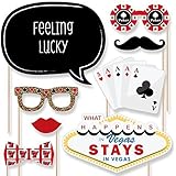 Las Vegas - Casino Photo Booth Props Kit - 20 Count