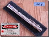 Chrome Finish 5mw Green Laser Pointer for Astronomy, Military and more! Double Bonus Micro L.E.D. Flashlight and Blue Microfiber Optical Cloth.