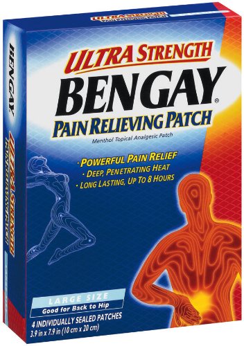 Bengay Ultra Strength Large Size  4-Count (Pack of 2)