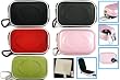 Airfrom Ultra Slim Mini Digital Camera Case with Detachable Carabiner and LCD Screen Protector for PANASONIC Panasonic Lumix - See Description for Full Compatibility