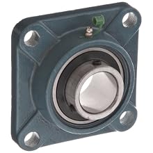 40mm Mounted Bearing UCF208 + Square Flanged Cast Housing