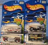 Hot Wheels 2002 Grave Rave COMPLETE SERIES: Evil Twin, Krazy 8s, Rigor Motor, Wagon