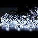 Isightguard Solar Powered String Lights Snowflakes Shape 5M/16.4FT 30 LEDs Waterproof Fairy Lights for Outdoor,Gardens,Christmas,Wedding,Holiday and Party Decorations (White)