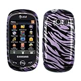 Purple Black Zebra Snap on Design Hard Case Faceplate for Samsung Flight 2  ....
