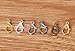 HYBEADS 100Pcs Mixed Color 10mm Plated Lobster Clasp Findings Making for Jewelry