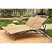 International Caravan Valencia Wicker Double Chaise Lounge
