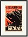 Black Framed/Matted Print 17x23, Our Common Objective Always: To Squash Fascism