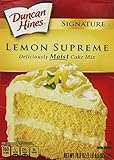 Duncan Hines Signature Deliciously Moist Lemon Supreme Cake Mix 16.5 Oz. (2 Pack)