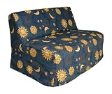 Slipcover for Full Size E-Frame in Skyscape - Deco Pleated - 33-1414-628