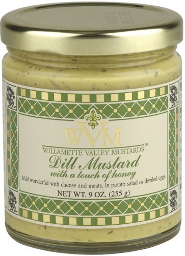 Willamette Valley Mustards And Marinades Dill Mustard, 9-Ounce Jars (Pack of 12) by Willamette Valley Mustards and Marinades