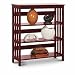 Mission Style Cherry Finish 3-Shelf Bookcase