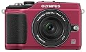 OLYMPUS マイクロ一眼 PEN E-PL2 パンケーキレンズキット レッド E-PL2 PKIT RED