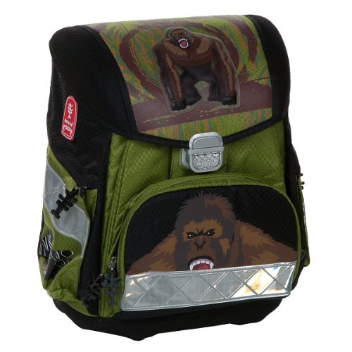 Hama Step by Step Schulrucksack-Set Gorilla, 5-tlg. Hama Step by Step Schulrucksack-Set Gorilla, 5-tlg.