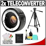 Kenko 2x Teleplus MC4 DG Teleconverter with Tripod + Accessory Kit for Canon EOS 50D, 60D, 7D, Rebel XS, T1i, T2i, T3 T3i Digital SLR Cameras & Lenses