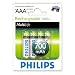 Philips Multi Life NiMH Akku AAA Micro 700 mAh 4er Pack
