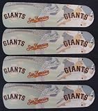 Ceiling Fan Designers 42SET-MLB-SFG MLB San Francisco Giants Baseball 42 In. Ceiling Fan Blades ONLY