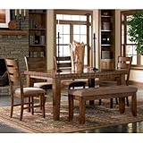 Medium Oak Dining Room Set by Coaster