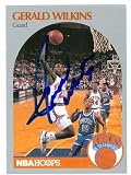 Gerald Wilkins Autographed/Hand Signed Basketball Card (New York Knicks) 1990 Hoops #212