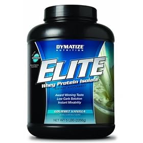 Dymatize Nutrition Elite Whey Protein Isolate Powder, Gourmet Vanilla, 5-Pound Tub