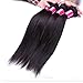 A&J (TM) 1pcs Brazilian Virgin Hair Straight, 6A Human Hair Extensions, 10 inches to 30inches(Natural Color)