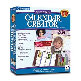 Calendar Creator 12 Essentials By Broderbund by Encore