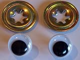 CRAFT MAKING MOVING EYES 15MM TEDDY BEAR ANIMAL DOLLS CATS DOGS ETC