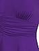 Laksmi Womens Retro Style V Neck 3/4 Sleeve High Waist Ruched Dress