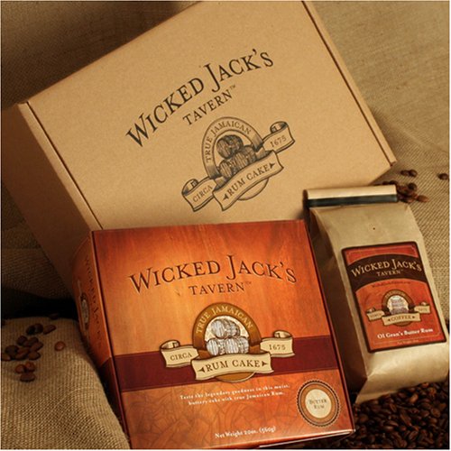 Wicked Jack's Tavern Captain's Stash Gift Box (20-Ounce Rum Cake & 16-Ounce Old Gran's... by Wicked Jack's Tavern