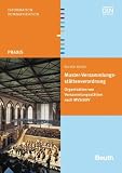 Muster-Versammlungsst�ttenverordnung: Organisation von Versammlungsst�tten nach MVSt�ttV