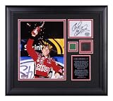 Carl Edwards - 2008 Bristol - Framed 8x10 Photograph with Autographed Card, Tire and Flag