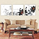 Modern Art Oil Painting on Canvas Stretched-Framed - Dark Beauty