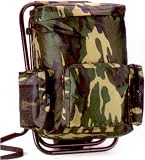 Backpack and Stool Combination - Woodland Camouflage