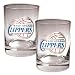Los Angeles Clippers NBA 2pc Rocks Glass Cup Set