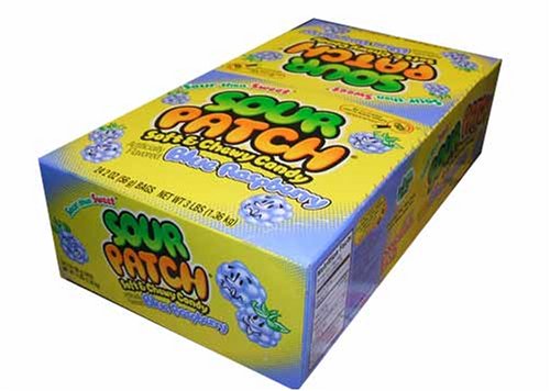 Blue Raspberry Sour Patch Kids, Soft & Chewy Candy-blue Raspberry, 2 Ounce Bags,(pack... by Cadbury Adams