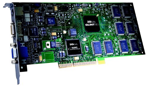3dlabs Oxygen GVX1 32MB AGP Grafikkarte