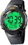 Uzi Men's Uzi-89-R The Guardian Black Rubber Strap Watch