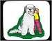 sheepdog18 - Decorated Mouse Pad with body individuals individual sheepdog